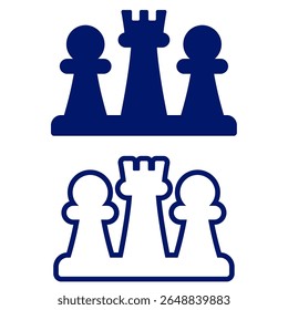 chess board game vector illustration