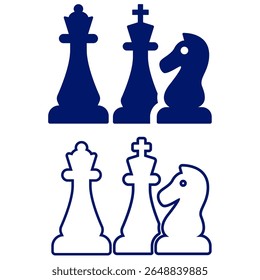 chess board game vector illustration
