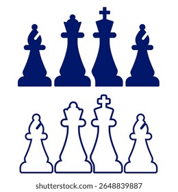 chess board game vector illustration