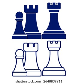 chess board game vector illustration