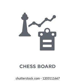 Chess board icon. Chess board design concept from  collection. Simple element vector illustration on white background.