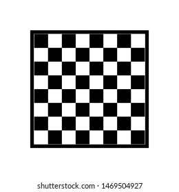 Chess board icon in flat style. eps