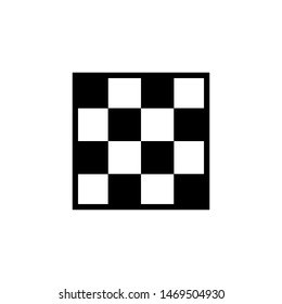 Chess board icon in flat style. eps