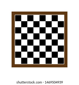 Chess board icon in flat style. eps