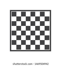 Chess board icon in flat style. eps