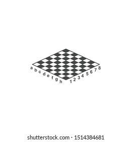 Chess board icon flat template color editable. chess symbol vector sign Black pictogram on white background.