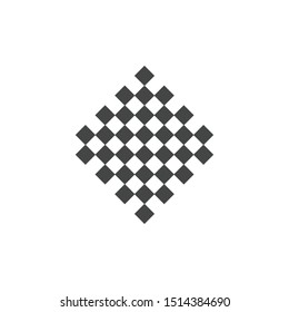 Chess board icon flat template color editable. chess symbol vector sign Black pictogram on white background.