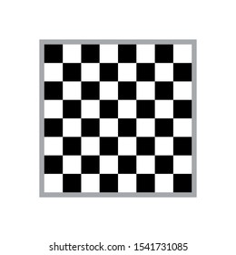 Chess board icon isolated on white background. Flat vector chess board icon symbol sign from modern startup strategy and success collection for mobile concept and web apps design. Black and white