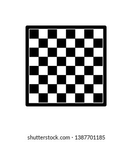 Chess board icon. Isolated chess symbol graphic element.
