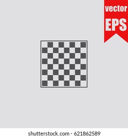 Chess board icon sign symbol isolated in flat style.Vector illustration.
