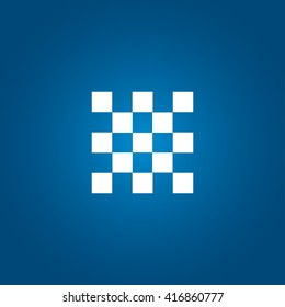 Chess board icon vector