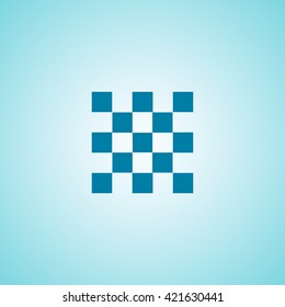 Chess board icon vector