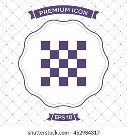 Chess board icon vector