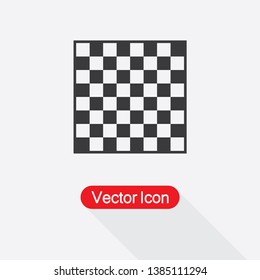 Chess Board Icon Vector Illustration In Flat Style Eps10