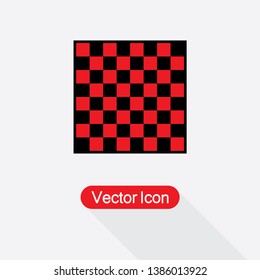 Chess Board Icon Vector Illustration In Flat Style Eps10