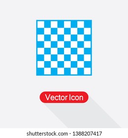 Chess Board Icon Vector Illustration In Flat Style Eps10