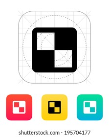 Chess board icon. Vector illustration.