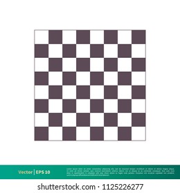 Chess Board Icon Vector Logo Template Illustration Design. Vector EPS 10.