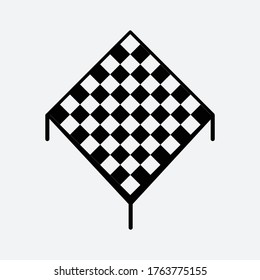 Schachbrett-Symbol, Vektorlogo-Design-Vorlage