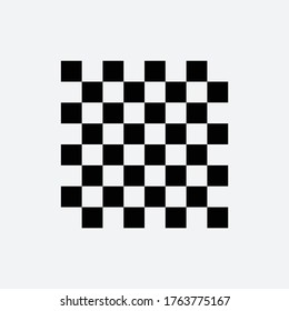 Chess board icon vector logo design template