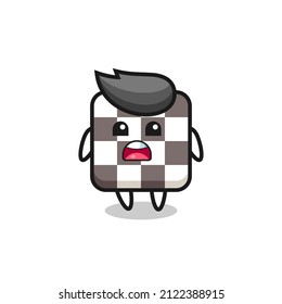 chess board illustration with apologizing expression, saying I am sorry , cute style design for t shirt, sticker, logo element