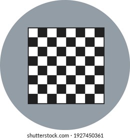 Chess board, illustration, vector on white background.