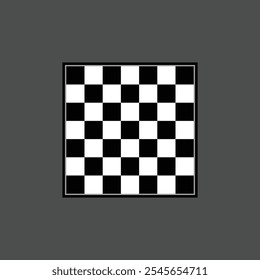 Chess Board Isolated Vector Art, Icons on white background