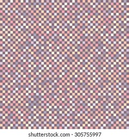 Chess board mosaic squares distortion vector background. Checkered background. Checker seamless wallpaper patterns.