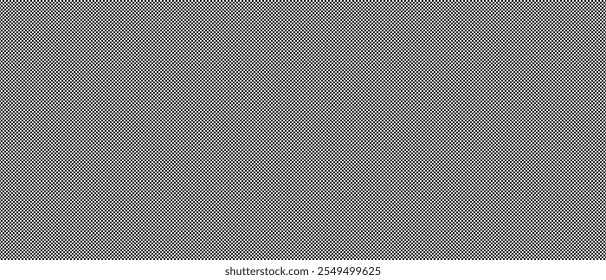 Chess board optical visual illusion, checkerboard banner template. Small black and white checker squares, vector abstract background.