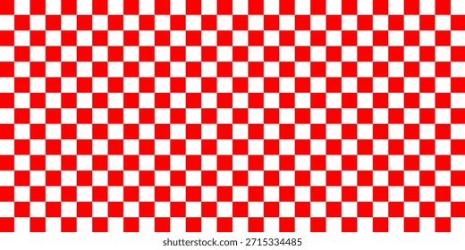Schachbrett optische Täuschung, Schachbrett Banner Vorlage. Kleine schwarz-weiße Schachquadrate, abstrakter Vektorhintergrund. Vektorgrafik, EPS10	