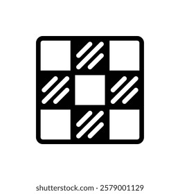 Chess Board Outline Icon. Chess Board Icon