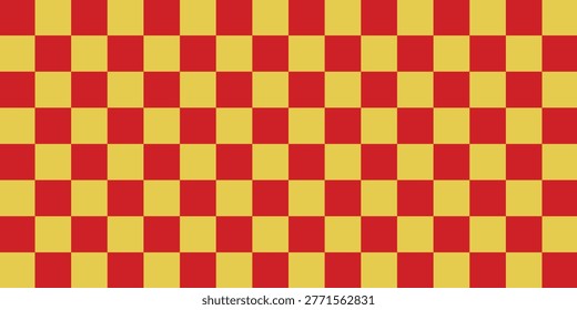 chess board pattern gold and red. seamless geometric pattern with triangles, red diamond checkerboard repeat pattern, replete image, design for fabric printing 