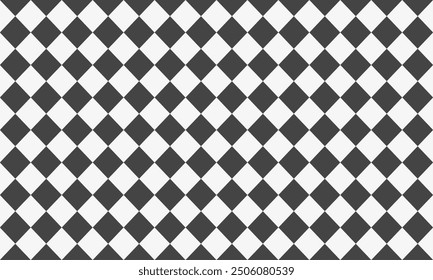 Chess board pattern. Race flag sport competition. Rhombus floor background