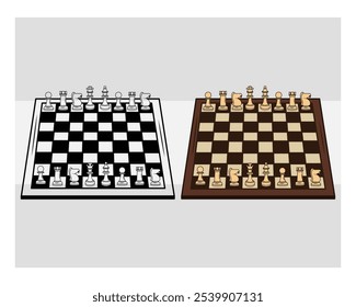 Ajedrez con Tablero de ajedrez, juego de silueta de piezas, juego de Tablero de ajedrez, rey, reina, torres, alfiles, caballeros, peones, piezas de ajedrez png, Clipart, Vector.