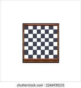 Schachbrett im Stil der Pixelkunst