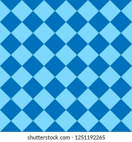 Chess board, seamless pattern. Vector illustration. Blue