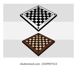 Chess Board Silhouette game, Chess Board game, Chess Board Vector, 