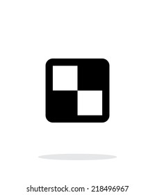 Chess board simple icon on white background. Vector illustration.