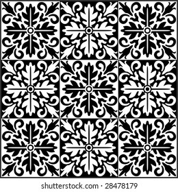 Chess Board Texture - Abstract Ornament Seamless Background