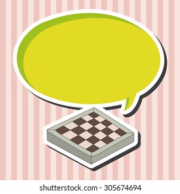 chess board theme elements 