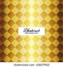 Chess board vector background illustration with gold and yellow colors