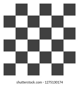 Chess board vector icon symbol. Flat pictogram is isolated on a white background. Chess board pictogram designed with simple style.