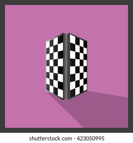 Chess board. Vector illustration