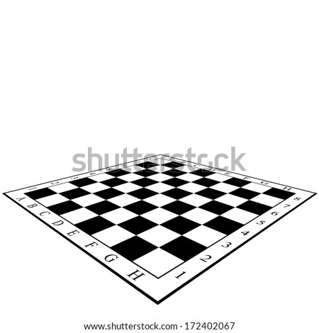Chess Board. Vector illustration.