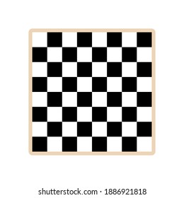 Chess board vector illustration. Smart board game concept. Isolated on white.