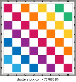 Chess board vector. Knitted chess board. Chess background. Chessboard illustration. 