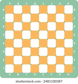 Chess board vector. Wooden chess board. Chess board background. Chess board illustration. Chessboard brown pattern.