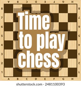 Chess board vector. Wooden chess board. Chess board background. Chess board illustration. Chessboard brown pattern.