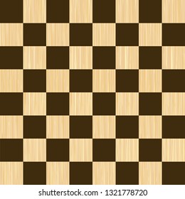 Chess board vector. Wooden chess board illustration. 