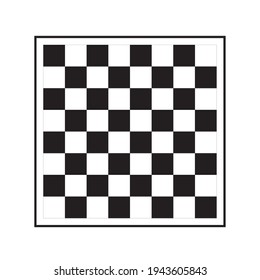 Chess board with white background